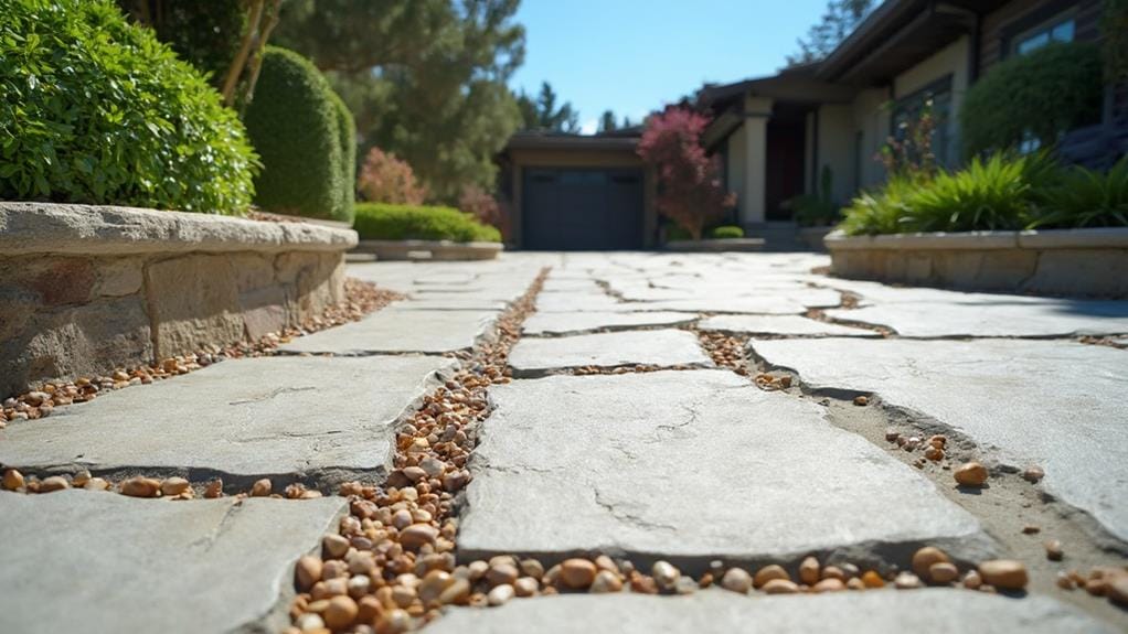 modern concrete driveway materials